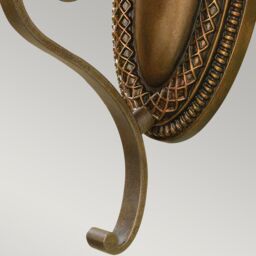 Netlighting Kelham Hall 1 Light Indoor Wall Light Gold Bronze E27 in Brown - thumbnail 4