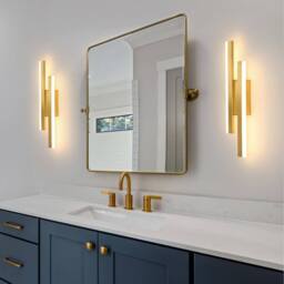 COMELY Indoor Wall Lights, 16W Creative Acrylic Wall Lights, Warm White, 40cm in Gold - thumbnail 6