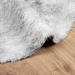 Berkfield Home Shaggy Rug High Pile NAVARRA Silver Grey 300x200 cm Polyester - Size: Medium - thumbnail 5