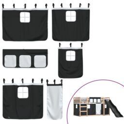 Berkfield Home Bunk Bed without Mattress with Slide White & Black 80x200 cm - thumbnail 5
