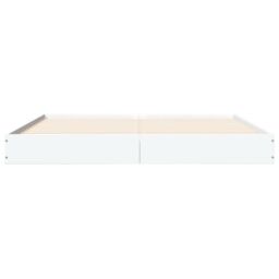 Berkfield Home Bed Frame without Mattress White 160x200 cm Engineered Wood - thumbnail 4