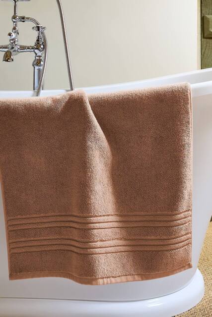 CHRISTY 'Serene' Soft Tone 100% Combed Cotton Bath Mat in Light Brown - image 1