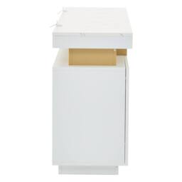 STILVORA Sideboard with 3 Doors & Adjustable Shelves in White - thumbnail 9