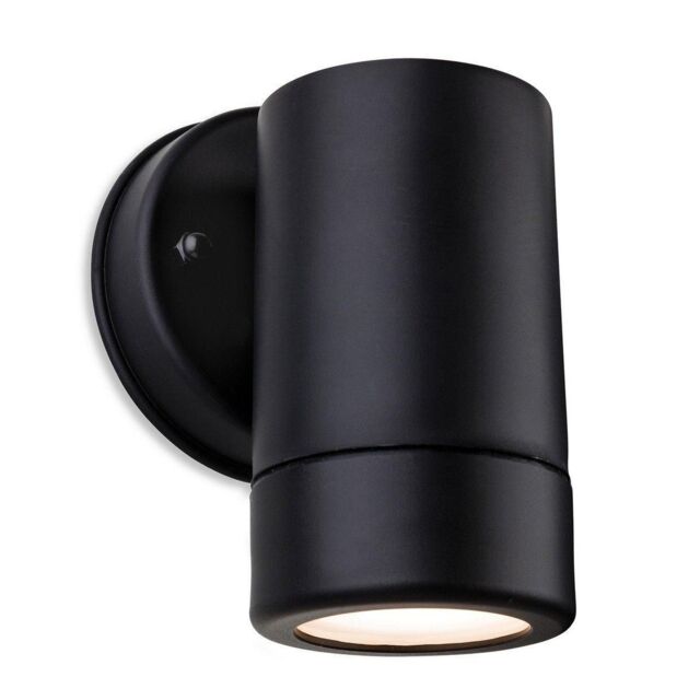 Netlighting Ravel 1 Light Single Outdoor Wall Light Black Resin IP44 GU10
