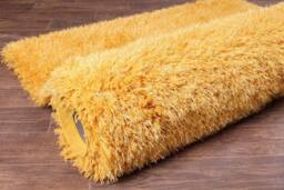 Celebrity Interiors Boston Plain Ochre Rug in Yellow - Size: 120 cm x 170 cm - thumbnail 3