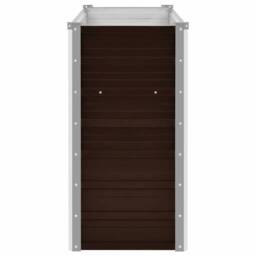Berkfield Home Garden Raised Bed Brown 160x40x77 cm Galvanised Steel - Size: 160 x 40 x 77 cm - thumbnail 5