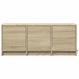 Berkfield Home TV Cabinet with LED Sonoma Oak 97x34x40 cm Engineered Wood in Brown - Size: 97 x 34 x 40 cm - thumbnail 6