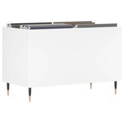 Berkfield Home Record Cabinet White 74.5x38x48 cm Engineered Wood - thumbnail 3