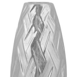 Wyld and Coco Silverstone Stoneware Bottle Vase - 33cm Silver - thumbnail 3