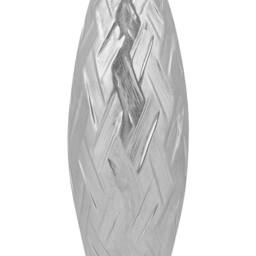 Wyld and Coco Silverstone Stoneware Bottle Vase - 33cm Silver - thumbnail 2