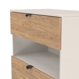 Ready Assembled 2 U Norway 3 Drawer Deep Chest with shelf (Ready Assembled) in Beige - Size: Medium - thumbnail 5