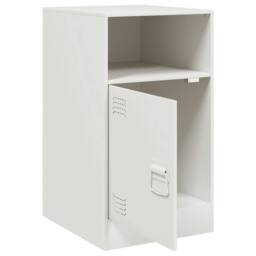 Berkfield Home Stylish Bedside Cabinets 2 pcs White 34.5x39x62 cm Steel - thumbnail 6
