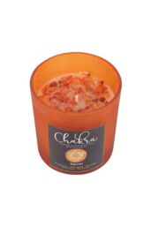 KDMD Sacral Chakra Orange Crystal Chip Candle