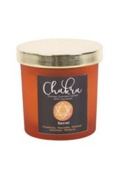 KDMD Sacral Chakra Orange Crystal Chip Candle - thumbnail 3