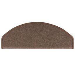 Berkfield Home Stair Mats 10 pcs 65x24x4 cm Coffee Brown - Size: Medium - thumbnail 4