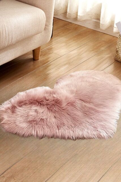 Living and Home 40Cm x 50Cm Soft Shag Pink Rug - Size: 40 cm x 60 cm - image 1
