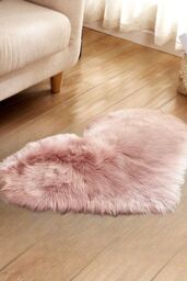 Living and Home 40Cm x 50Cm Soft Shag Pink Rug - Size: 40 cm x 60 cm - thumbnail 1