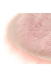 Living and Home 40Cm x 50Cm Soft Shag Pink Rug - Size: 40 cm x 60 cm - thumbnail 4
