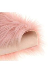 Living and Home 40Cm x 50Cm Soft Shag Pink Rug - Size: 40 cm x 60 cm - thumbnail 5