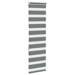 Berkfield Home Zebra Blind Dark Grey 50x150 cm Fabric Width 45.9 cm Polyester - thumbnail 4