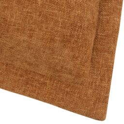 Yard Dune Velvet Chenille Cushion in Burnt Orange - Size: 50 cm x 50 cm - thumbnail 4