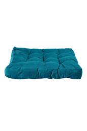 Living and Home Comfort Padded Corduroy Chair Cushion in Blue - thumbnail 5