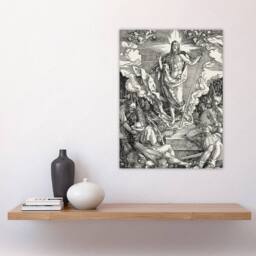 "Artery8 Great Passion The Resurrection Durer Wall Art Poster Print in Grey - Size: W18"" x H24""" - thumbnail 4