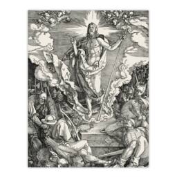 "Artery8 Great Passion The Resurrection Durer Wall Art Poster Print in Grey - Size: W18"" x H24""" - thumbnail 1