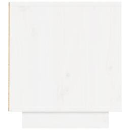 Berkfield Home TV Cabinet White 140x35x40 cm Solid Wood Pine - Size: 140 x 35 x 40 cm - thumbnail 6