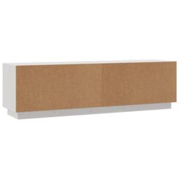 Berkfield Home TV Cabinet White 140x35x40 cm Solid Wood Pine - Size: 140 x 35 x 40 cm - thumbnail 7