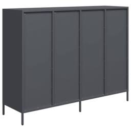 Berkfield Home Sideboard Anthracite 135x39x103.5 cm Cold-rolled Steel in Dark Grey - thumbnail 7
