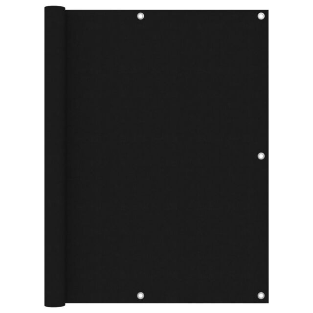 Berkfield Home Balcony Screen Black 120x300 cm Oxford Fabric - image 1
