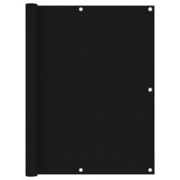 Berkfield Home Balcony Screen Black 120x300 cm Oxford Fabric - thumbnail 1