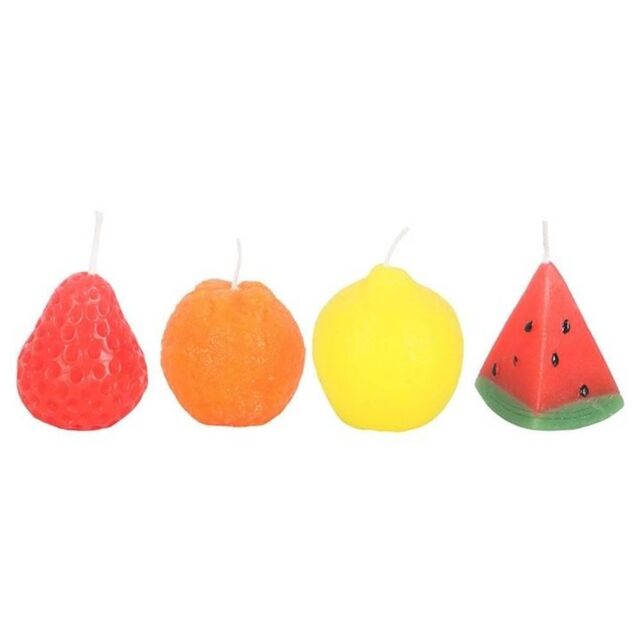 Something Different Fruit Shaped Candle (Pack of 4) in Red - image 1