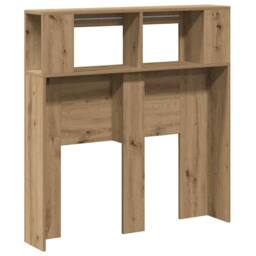 Berkfield Home LED Headboard Artisan Oak 100x18.5x103.5 cm Engineered Wood in Brown - thumbnail 8