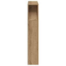 Berkfield Home LED Headboard Artisan Oak 100x18.5x103.5 cm Engineered Wood in Brown - thumbnail 7