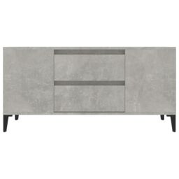 Berkfield Home TV Cabinet Concrete Grey 102x44.5x50 cm Engineered Wood - thumbnail 6
