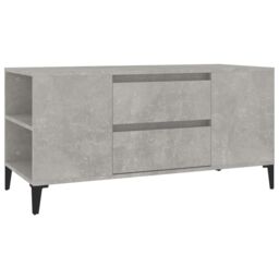 Berkfield Home TV Cabinet Concrete Grey 102x44.5x50 cm Engineered Wood - thumbnail 2