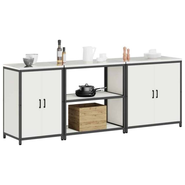 Berkfield Home Modern with Shelf Other with Storage with Door 3 pcs White Cold-r - image 1