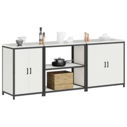 Berkfield Home Modern with Shelf Other with Storage with Door 3 pcs White Cold-r - thumbnail 1