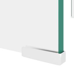 Berkfield Home TV Stand/Monitor Riser Glass Clear 80x30x13 cm - Size: 80 x 30 x 13 cm - thumbnail 5
