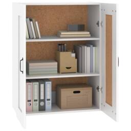 Berkfield Home Hanging Wall Cabinet White 69.5x32.5x90 cm - thumbnail 4