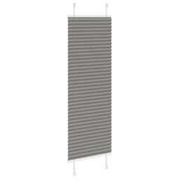 Berkfield Home Pleated Blind Anthracite 45x100 cm Fabric Width 44.4 cm Polyester in Grey - thumbnail 4