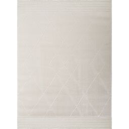 Livabliss Freud-Modern Ivory Black Brown High Pile Living Dining Bedroom Rug - Size: 160 cm x 215 cm - thumbnail 2