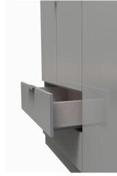 Ready Assembled 2 U Dover Triple Wardrobe with 2 Drawers (Ready Assembled) in Dark Grey - thumbnail 2