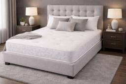 Nexus Mattresses Ltd Comfort Chelsea Open Coil Sprung Mattress in White - Size: Super King - thumbnail 3