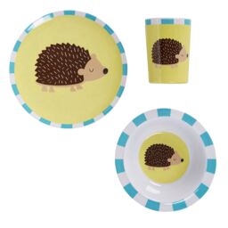 Orsina Vibrant Kids Harry Hedgehog Dinner Set, Durable Children Dining Set, Compact Harry Hedgehog Dining Set - thumbnail 2