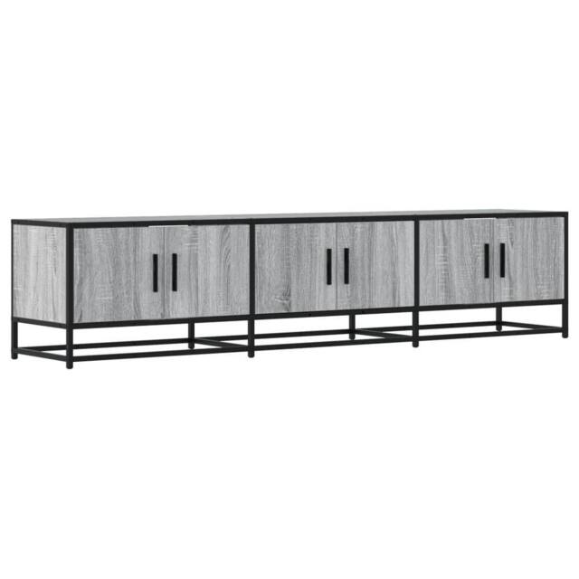 Berkfield Home TV Cabinet Grey Sonoma 180x35x41 cm Engineered Wood - Size: 180 x 35 x 41 cm - image 1