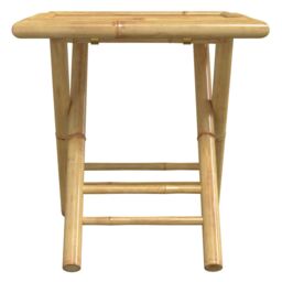 Berkfield Home 3 Piece Bistro Set Bamboo in Brown - thumbnail 6