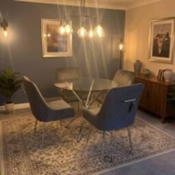 HOME LUXE INTERIOR Marco Dining Chair Brushed Velvet Grey - Sold In Pairs - thumbnail 8